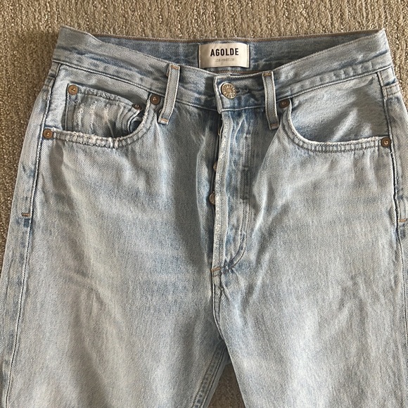 Agolde Riley straight leg jeans Shatter 25 - Picture 7 of 8